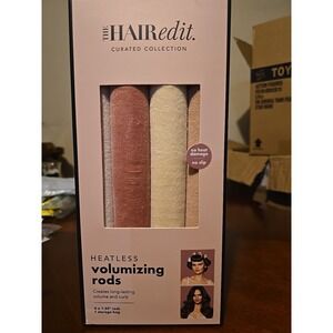 Satin Heatless Hair Curlers by NatureZilan - 4PCS, Super Soft and Elastic